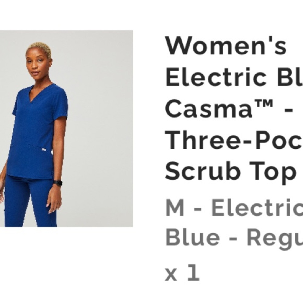 Electric Figs Blue Women's Top and Joggers SET